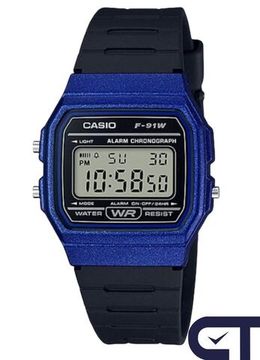 Casio F-91WM-2A — мужские цифровые часы с микроподсветкой