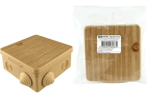 Коробка TDM 80*80*50 о/п IP54 сосна 27394