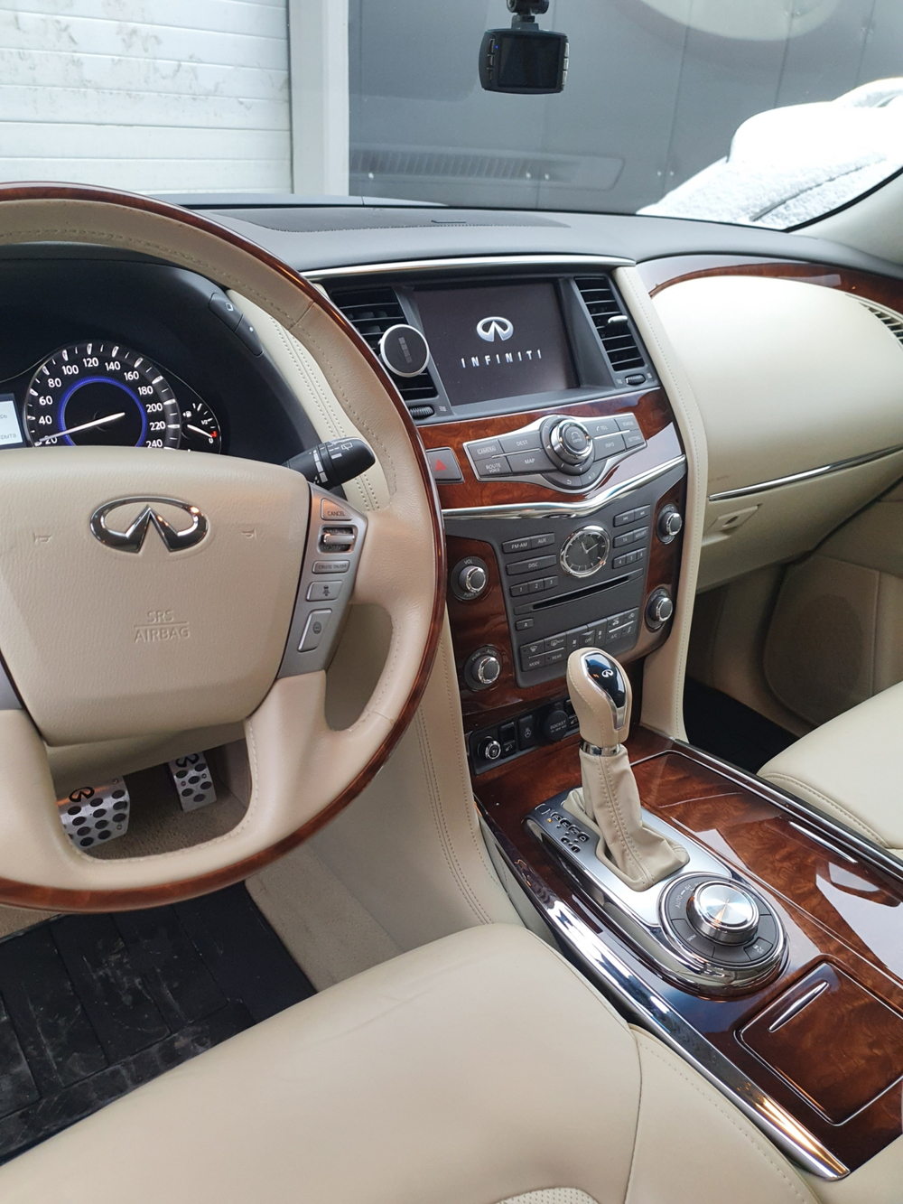 Ручка АКПП бежевая Infiniti QX70 M37 G37 QX80 QX56 FX37 QX50