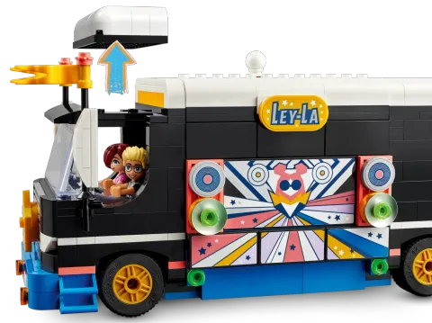 Конструктор LEGO Friends 42619 Автобус для гастролей поп-звездной музыки