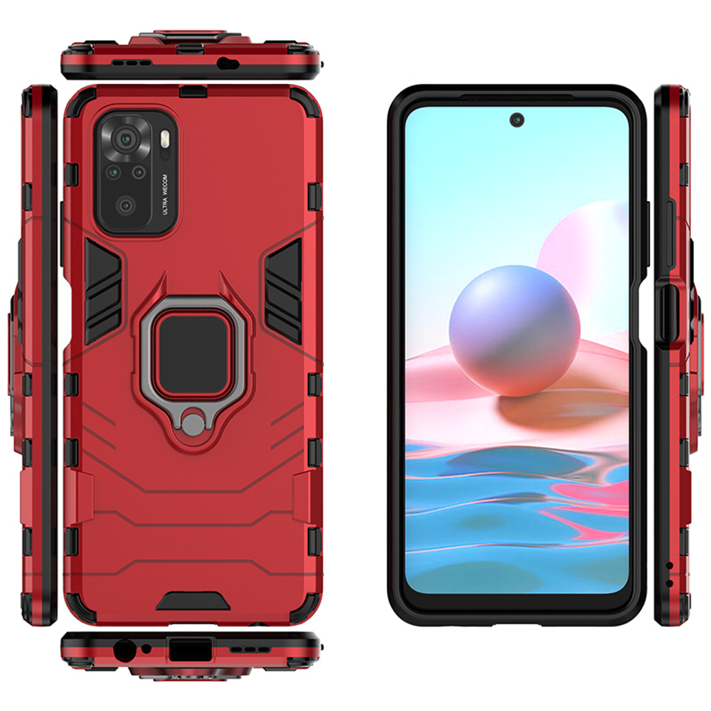 Противоударный чехол с кольцом Panther Case для Xiaomi Redmi Note 10 / 10s