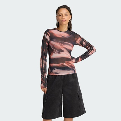 Футболка с графическим рисунком из сетки - Adidas