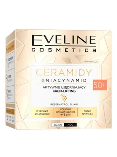 EVELINE CERAMIDES & NIACINAMIDE Активно укрепляющий крем-лифтинг 50+ дневной/ночной 50мл*30