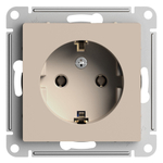 Systeme Electric AtlasDesign Песочный Розетка с/з, 16А, механизм