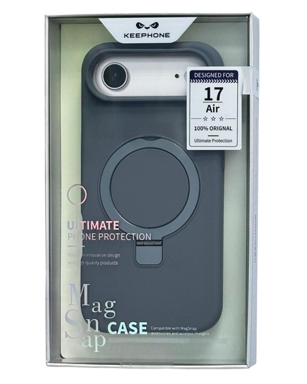 Накладка для i-Phone 17 Air Keephone Magi Pro MagSnap серый
