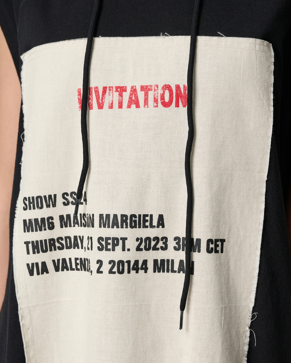 MM6 MAISON MARGIELA ТОП БЕЗ РУКАВОВ ЖЕНСКИЙ С КАПЮШОНОМ