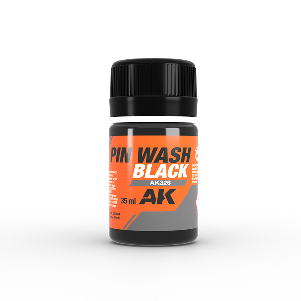 AK Interactive Black Pin Wash, 35мл