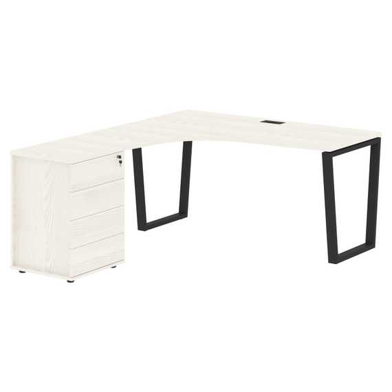 Стол эргономичный с тумбой EVCET 1518(L) 1560х1880х750 EDIS