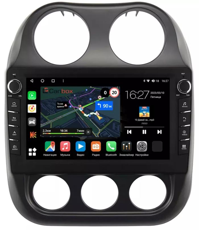 Магнитола для Jeep Compass 2011-2015 - Canbox 10-810 Android 10, Быстрая, CarPlay, 4G SIM-слот