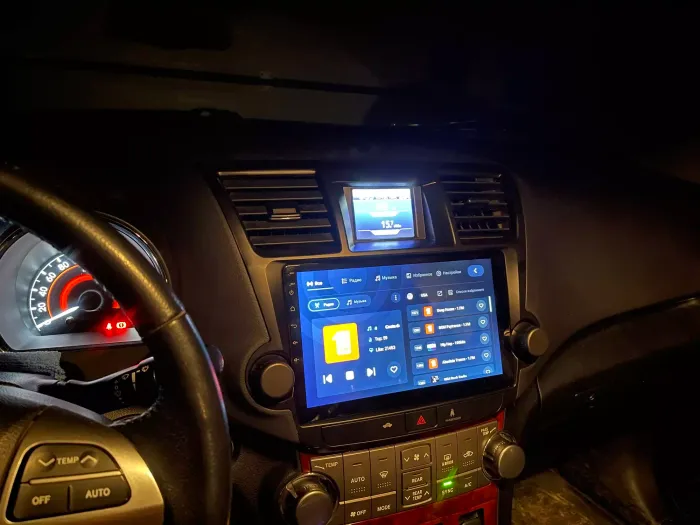 Магнитола для Toyota Highlander 2 2007-2013 XU40 - AK553R10-MTK Android 10, (крутилки активные)