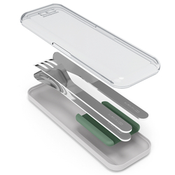 Набор из 3 столовых приборов в футляре mb slim box, natural green