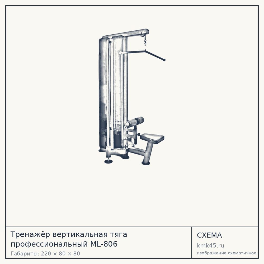 Тренажёр вертикальная тяга профессиональный ML-806 — от 164 000 ₽