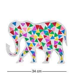 Decor and Gift 48-007-03 Панно «Слон» набор из семи (мозаика, о.Бали)