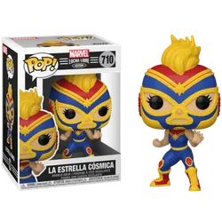 Funko POP! Marvel. Lucha Libre: La Estrella Cosmica Captain Marvel (710)