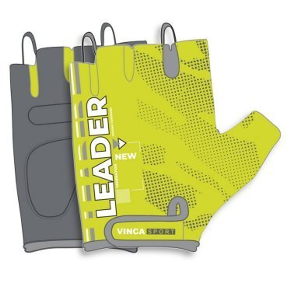 Перчатки велосипедные, Leader, lime, размер M VG 918 Leader lime(M)