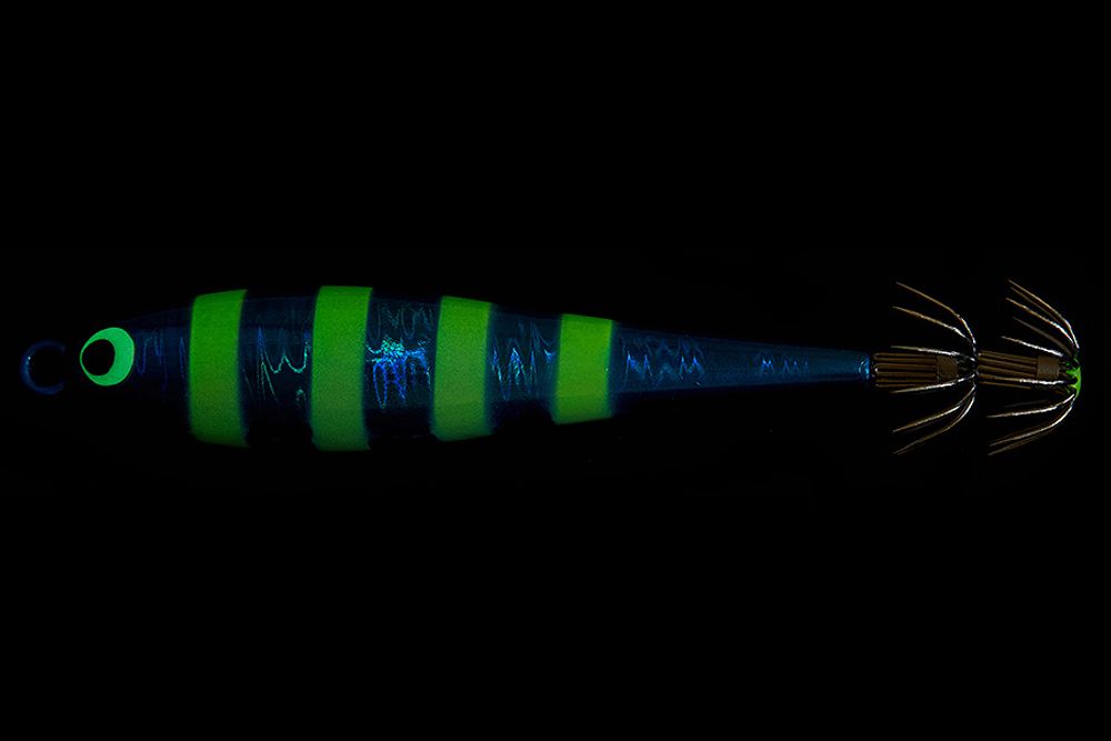 Кальмарница HIGASHI Squid Paint sinker 150g #03 Blue-Zebra Glow
