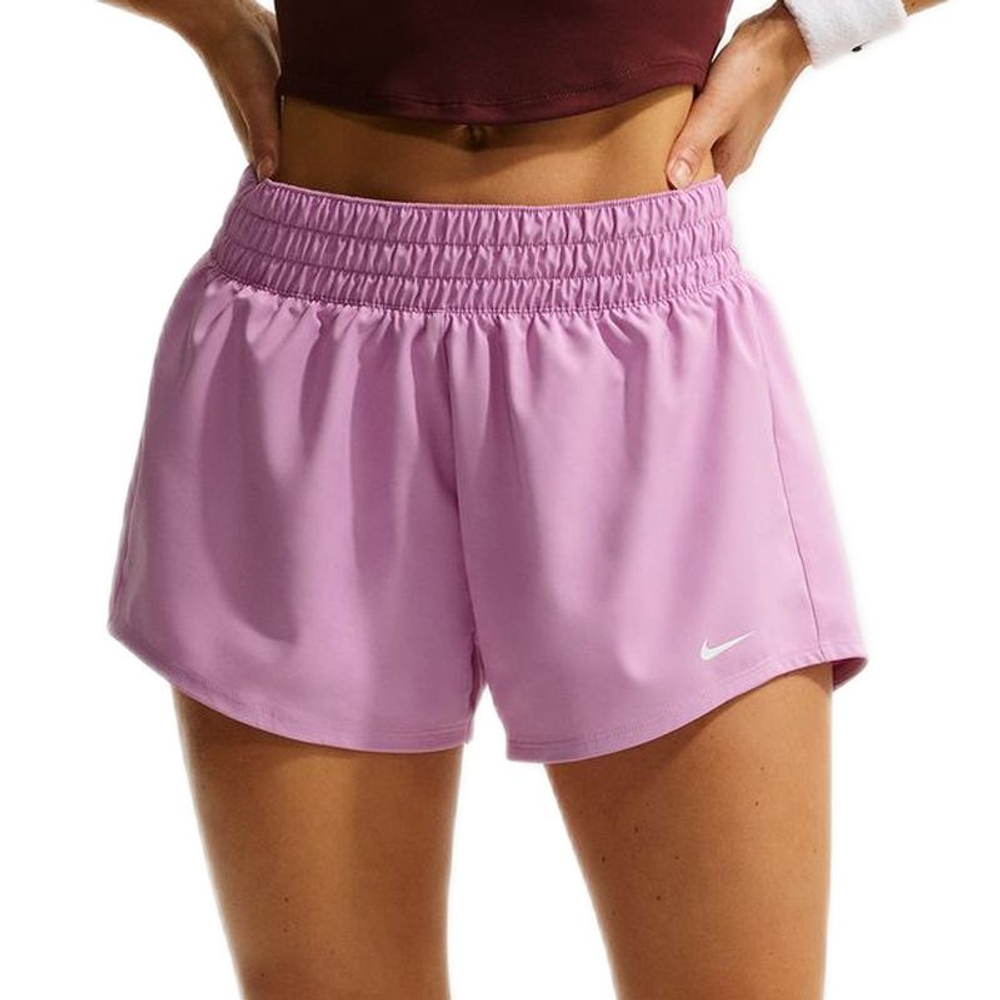 Женские теннисные шорты Nike Dri-Fit One 3in — light magenta/white