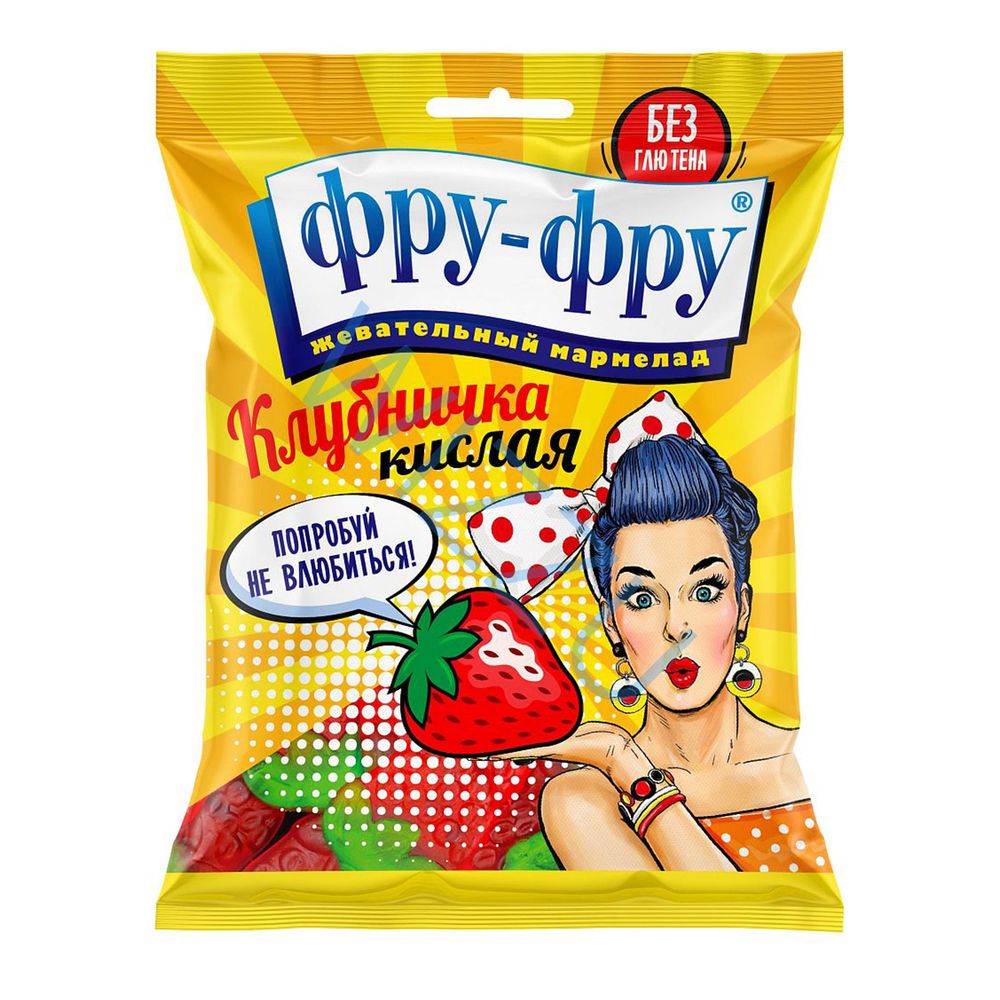 ФРУ-ФРУ Клубничка, жев. мармелад, 80г