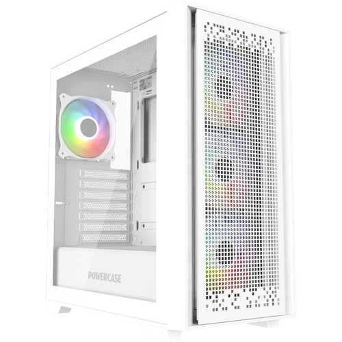 Корпус Powercase ByteFlow TG ARGB White (CBFW-A4)