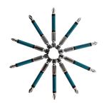 Биты PH2 х70, сталь S2, круглый профиль, 10 шт., Gross, 11262