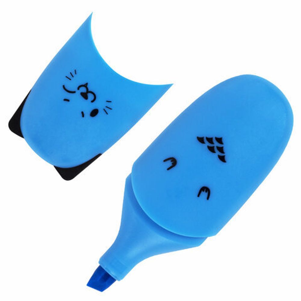 Набор текстовыделителей мини 12 ЦВЕТОВ BRAUBERG KIDS "CUTE CATS", линия 1-5 мм, 152437