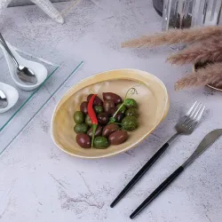 Салатник 365 мл 19*14,5 см h5 см для закусок Light Pearl Ammonite Shell Frutti di Mare P.L. [1]