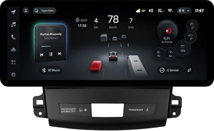 Магнитола для Mitsubishi Outlander XL, Peugeot 4007, Citroen C-Crosser (без Rockford, рамка гладкая) - Teyes CC4PRO монитор 12.3" 2K QLED + рамка 9, Android 13, Быстрейшая, Snapdragon 778G, ИИ, CarPlay, DSP, 4G SIM-слот