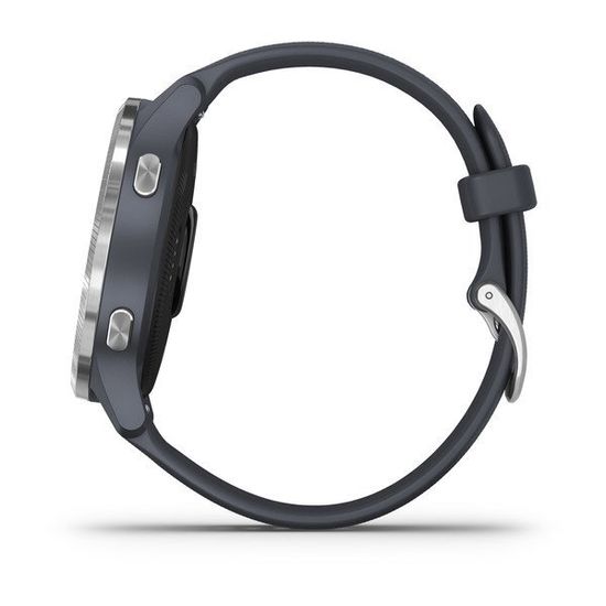 Умные часы Garmin Venu синий гранит с серебристым безелем