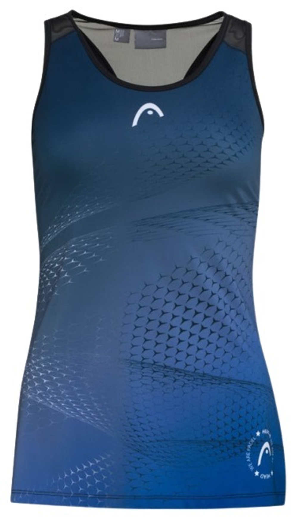 Топ теннисный Head Play Tech Tank Top W - black/print padel