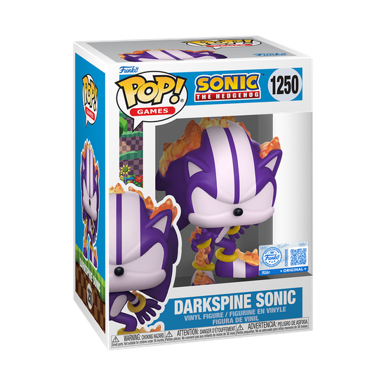 Фигурка Funko POP! Games Sonic the Hedgehog Darkspine Sonic (Exc) (1250) 94729 — фото производителя