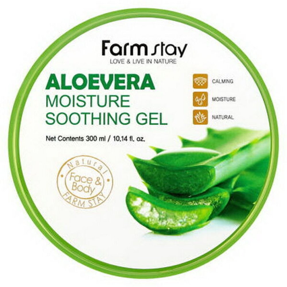 Гель для лица и тела FarmStay Moisture Soothing Gel Aloe Vera, 300мл