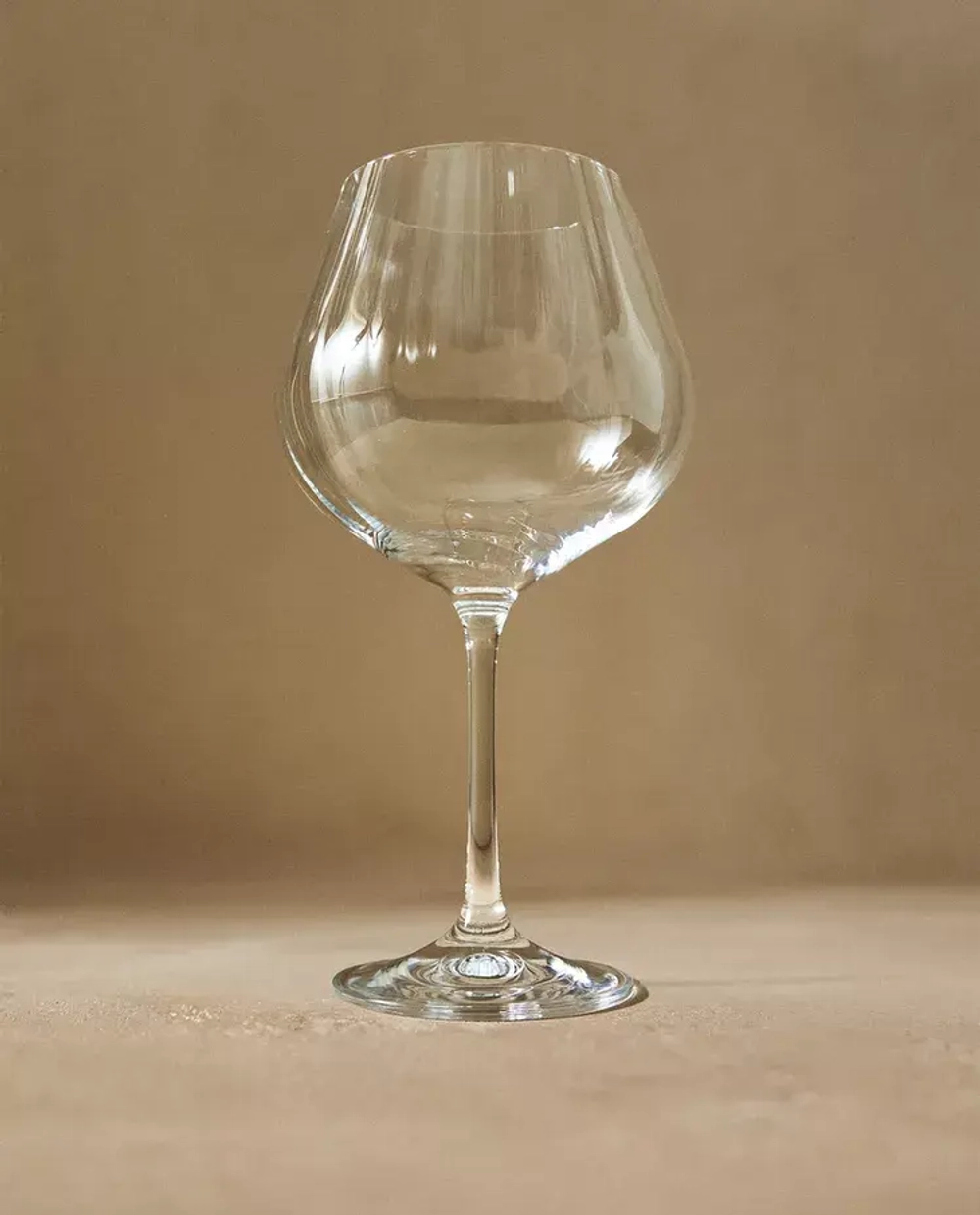 ZARA HOME БОКАЛ ИЗ СТЕКЛА BOHEMIA CRYSTAL С ВОЛНИСТЫМ РЕЛЬЕФОМ, ПРОЗРАЧНЫЙ