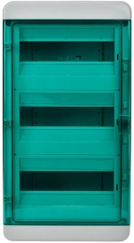 Корпус пластиковый КМПн-36 IP65 зеленая прозрачная дверь TEKFOR IEK