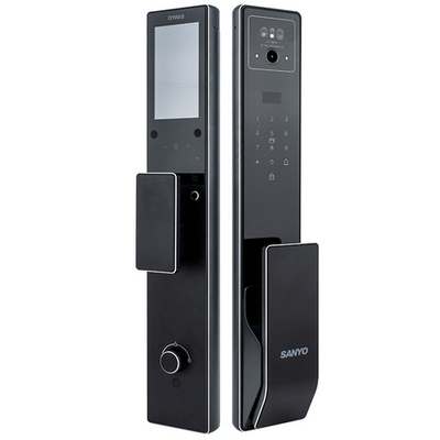 Автоматический умный замок с влагозащитой и сканом лица (Face ID) Sanyo D300 Tuya