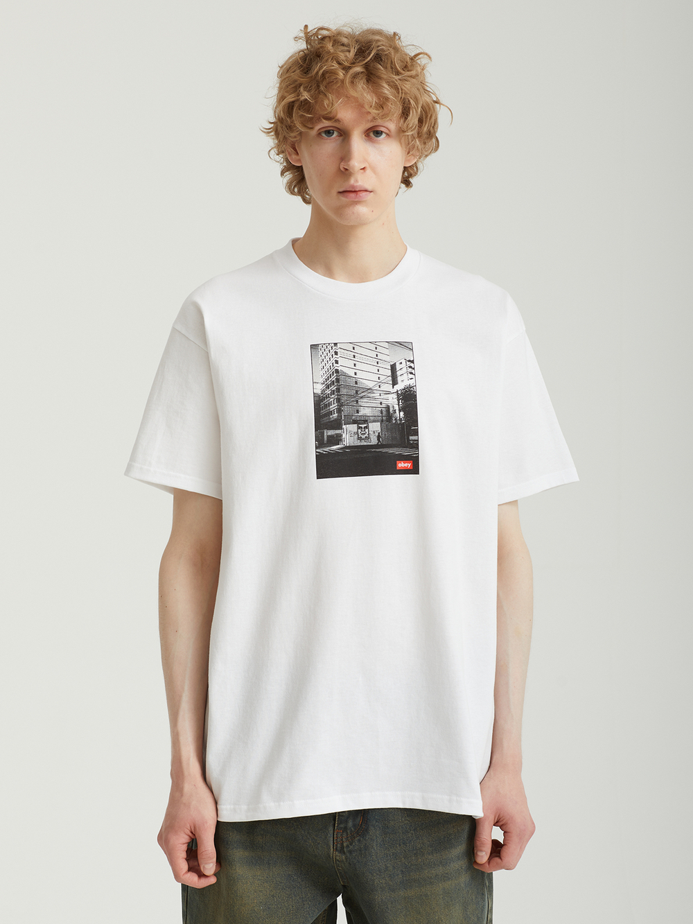 Мужская Футболка Obey Osaka Photo