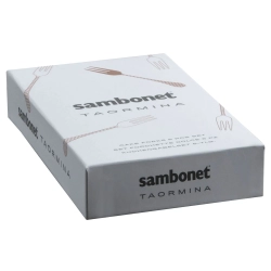 Sambonet Набор из 6 вилок для торта Taormina с PVD-покрытием, 2 черных 52766KA5