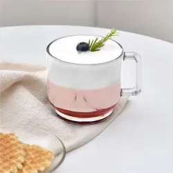 Кружка 440 мл прозрачная "Stack Noir Caffe Premio" d 9,8 см h9,5 см стекло Ocean [6]