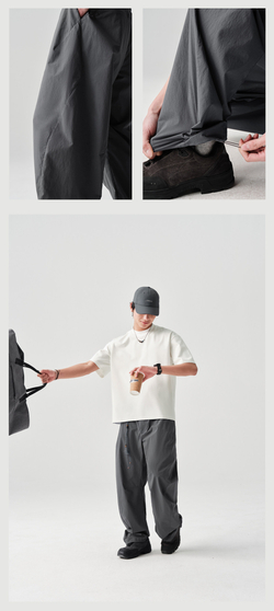 Штаны Nothomme BlueMonte Straight-Leg Trousers серый