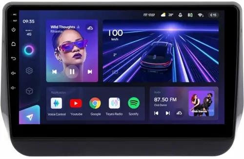 Магнитола для Hyundai H1, Grand Starex, 2018-2022 (ШГУ цветной) - Teyes CC3 монитор 9" QLED на Android 10, Быстрая, CarPlay, 4G SIM-слот