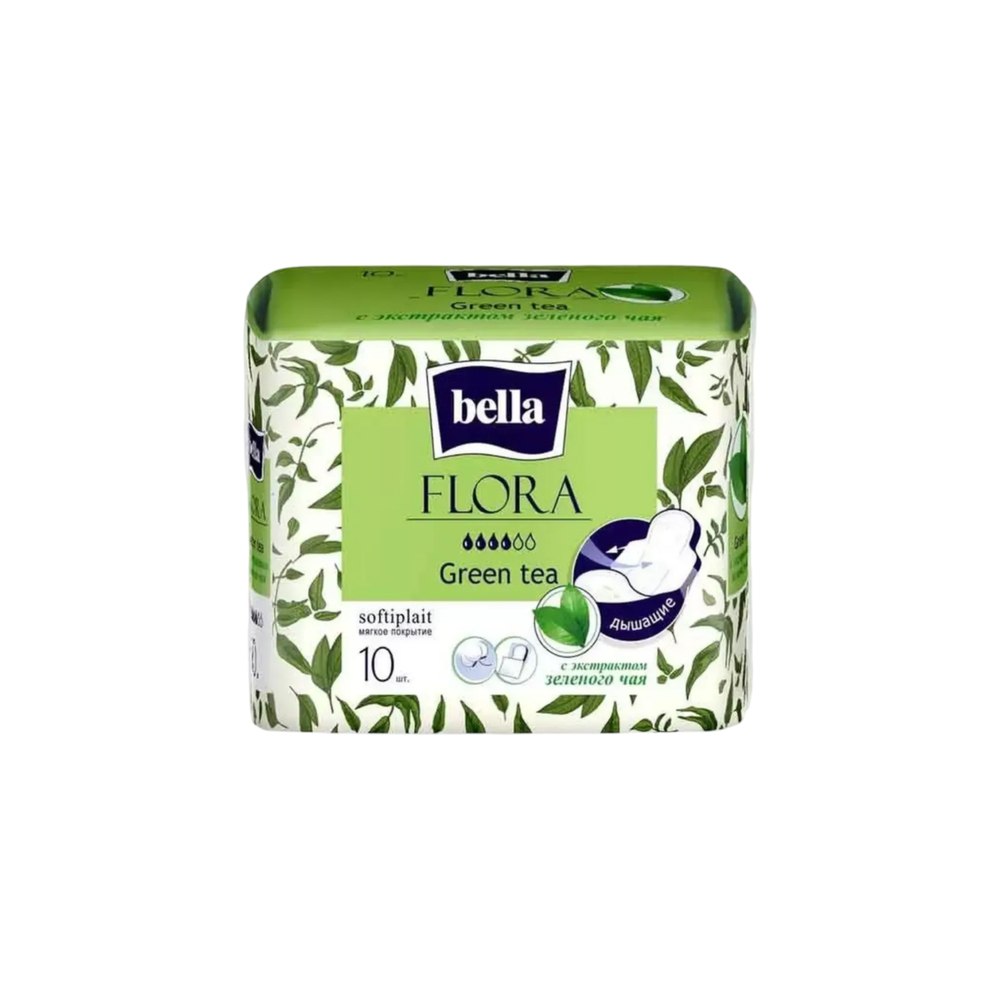 Прокладки Белла FLORA Green tea 10шт, шт