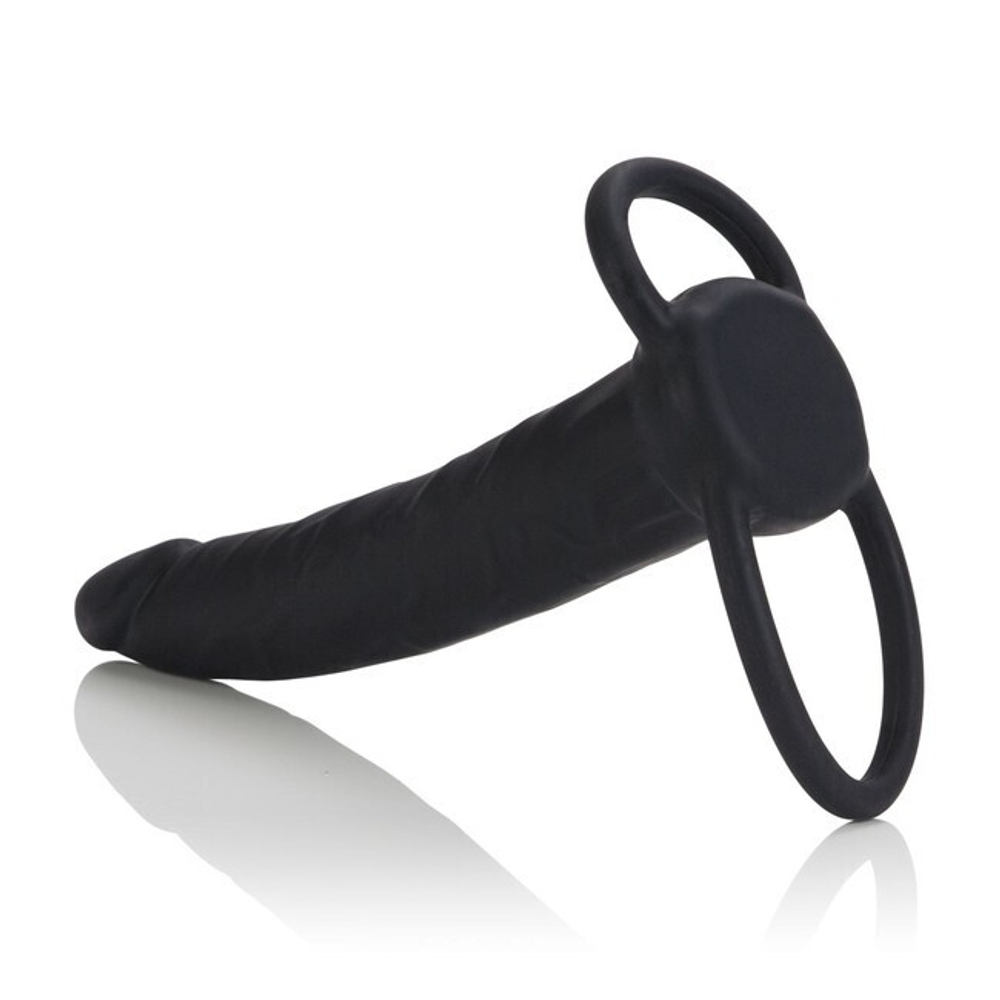 Страпон на пенис Silicone Love Rider Dual Penetrator черный (Цвет: черный)
