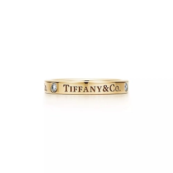 Кольцо из жёлтого золота 18k с бриллиантами, Tiffany👑 Единственное в наличии