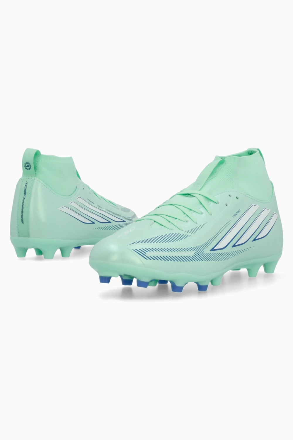 Бутсы adidas F50 League Sparkfusion Mid FG/MG Junior - бирюзовый