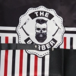Фартук парикмахерский «BARBER», цвет черный, 70*82,5см (текстиль)
