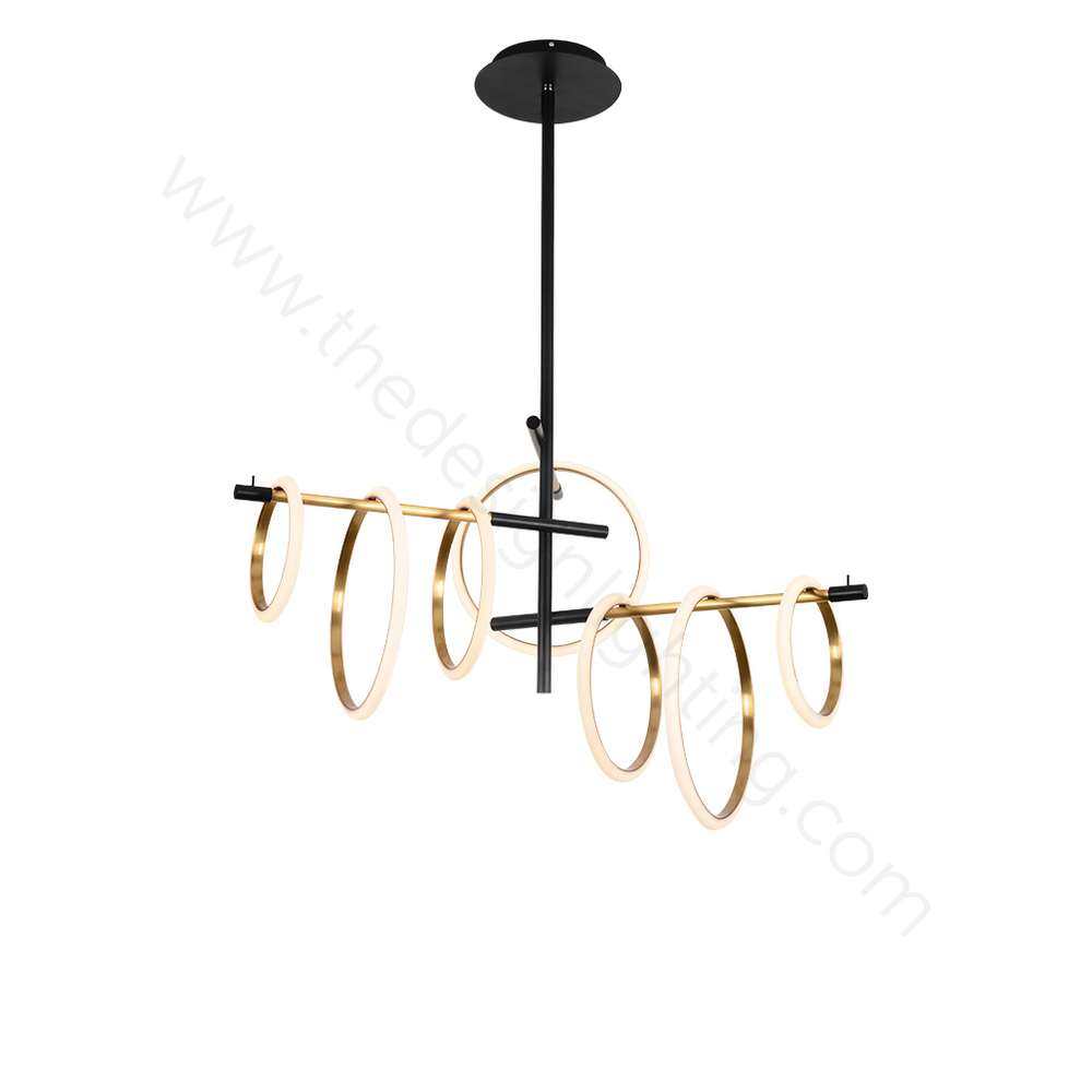 Ceiling design lamp Ulaop by Marchetti Illuminazione (7 lampshades)