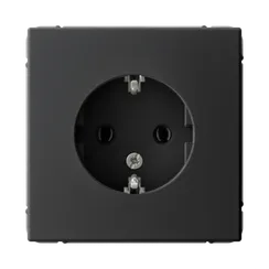 Розетка с заземлением Systeme Electric ArtGallery Карбон GAL001043