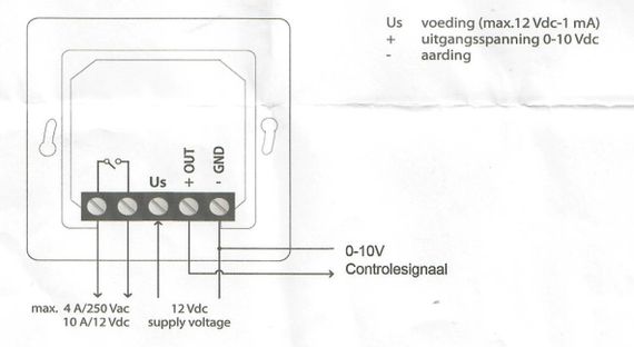 Регулятор (потенциометр) Noizzless PC-EC 0-10V (плавное регулирование)