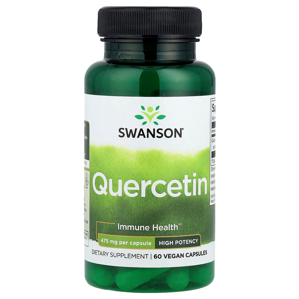 Swanson Vitamins, Кверцетин, 475 мг, 60 растительных капсул