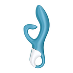 Нереалистичный вибратор Satisfyer Embrace me бирюзовый 21,2 см