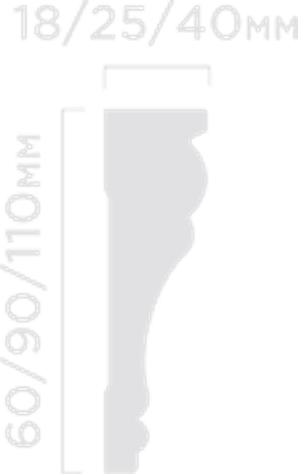 Карниз HiWood, 90x25 мм